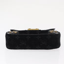LOUIS VUITTON Monogram Velours Irvine Hand Bag Black M92733 LV Auth 168356SAV-9