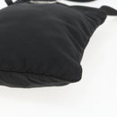PRADA Shoulder Bag Nylon Black Silver Auth 168360-12