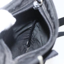 PRADA Shoulder Bag Nylon Black Silver Auth 168360-20