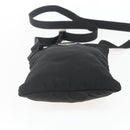 PRADA Shoulder Bag Nylon Black Silver Auth 168360-9