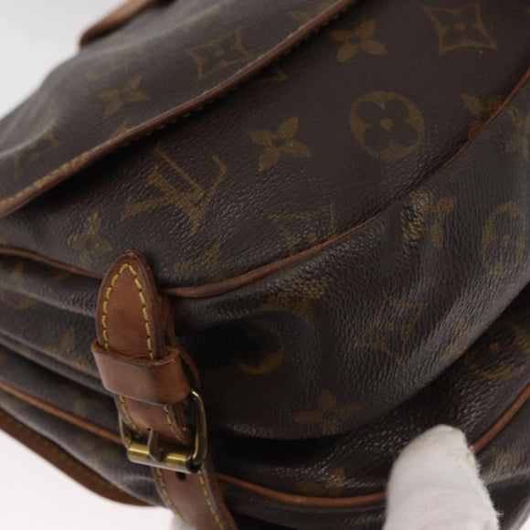 LOUIS VUITTON Monogram Saumur 30 Shoulder Bag M42256 LV Auth 168363