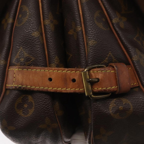 LOUIS VUITTON Monogram Saumur 30 Shoulder Bag M42256 LV Auth 168363