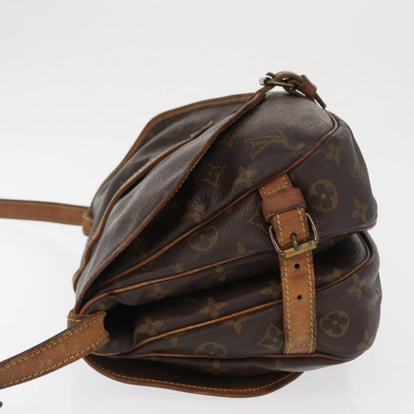 LOUIS VUITTON Monogram Saumur 30 Shoulder Bag M42256 LV Auth 168363