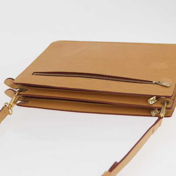 LOUIS VUITTON Epi Angian Shoulder Bag Beige M52116 LV Auth 168364