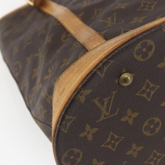 LOUIS VUITTON Monogram Bucket GM Schultertasche M42236 LV Auth 168368