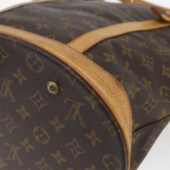 LOUIS VUITTON Monogram Bucket GM Schultertasche M42236 LV Auth 168368