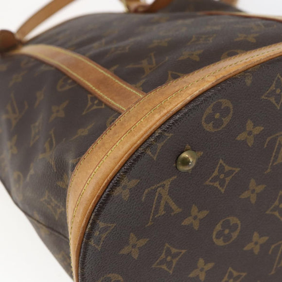 LOUIS VUITTON Monogram Bucket GM Schultertasche M42236 LV Auth 168368