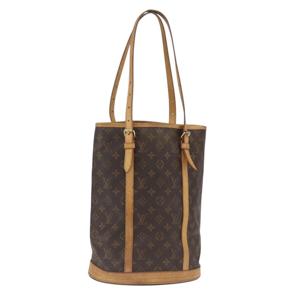 LOUIS VUITTON Monogram Bucket GM Schultertasche M42236 LV Auth 168368