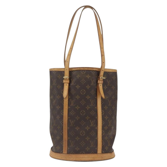 LOUIS VUITTON Monogram Bucket GM Schultertasche M42236 LV Auth 168368