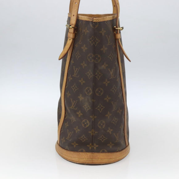 LOUIS VUITTON Monogram Bucket GM Schultertasche M42236 LV Auth 168368
