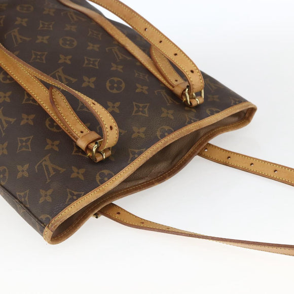 LOUIS VUITTON Monogram Bucket GM Schultertasche M42236 LV Auth 168368