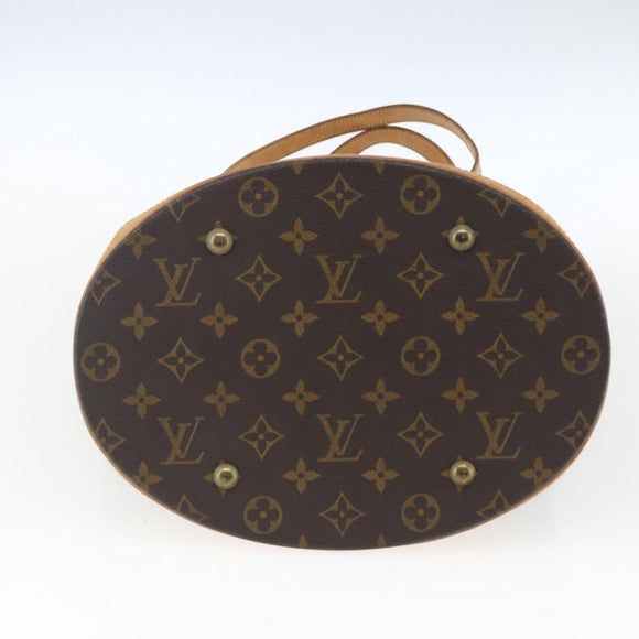 LOUIS VUITTON Monogram Bucket GM Schultertasche M42236 LV Auth 168368