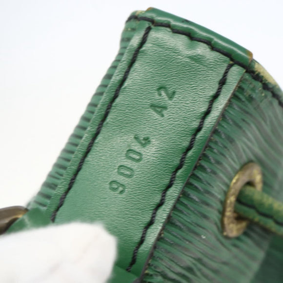 LOUIS VUITTON Epi Petit Noe Shoulder Bag Green M44104 LV Auth 168370