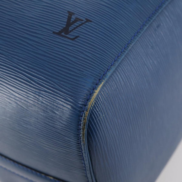 LOUIS VUITTON Epi Keepall 45 Boston Bag Blue M42975 LV Auth 168373