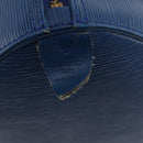 LOUIS VUITTON Epi Keepall 45 Boston Bag Blue M42975 LV Auth 168373-17