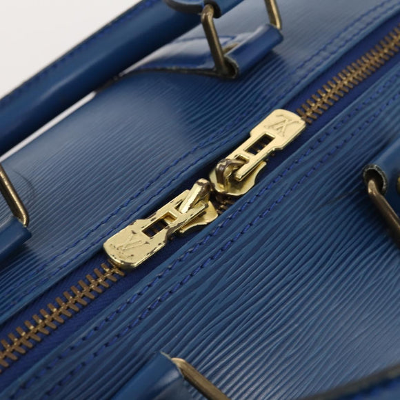 LOUIS VUITTON Epi Keepall 45 Boston Bag Blue M42975 LV Auth 168373
