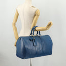 LOUIS VUITTON Epi Keepall 45 Boston Bag Blue M42975 LV Auth 168373-22