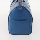 LOUIS VUITTON Epi Keepall 45 Boston Bag Blue M42975 LV Auth 168373-3