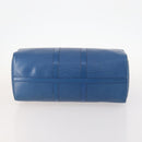 LOUIS VUITTON Epi Keepall 45 Boston Bag Blue M42975 LV Auth 168373-5