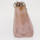 Christian Dior Lady Dior Canage Hand Bag Nylon Pink Silver Auth 168374-4