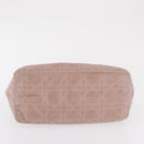 Christian Dior Lady Dior Canage Hand Bag Nylon Pink Silver Auth 168374-5
