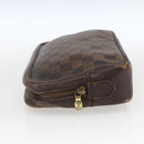 LOUIS VUITTON Damier Ebene Trousse Toilette 25 Clutch Bag N47624 LV Auth 168375-3