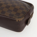 LOUIS VUITTON Damier Ebene Trousse Toilette 25 Clutch Bag N47624 LV Auth 168375-7