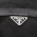 PRADA Shoulder Bag Nylon Black Silver Auth 168377-20