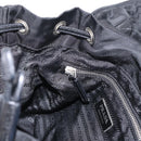 PRADA Shoulder Bag Nylon Black Silver Auth 168377-24