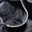 PRADA Shoulder Bag Nylon Black Silver Auth 168377-25