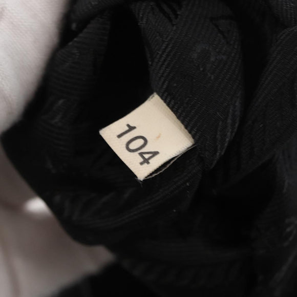 PRADA Shoulder Bag Nylon Black Silver Auth 168377