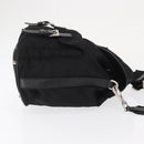 PRADA Shoulder Bag Nylon Black Silver Auth 168377-3