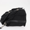 PRADA Shoulder Bag Nylon Black Silver Auth 168377-4