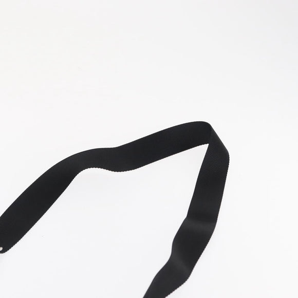 PRADA Shoulder Bag Nylon Black Silver Auth 168377