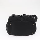 PRADA Shoulder Bag Nylon Black Silver Auth 168377-5