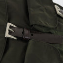 PRADA Backpack Nylon Khaki Silver Auth 168379-21