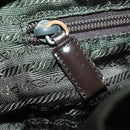 PRADA Backpack Nylon Khaki Silver Auth 168379-26