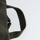 PRADA Backpack Nylon Khaki Silver Auth 168379-14