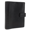 LOUIS VUITTON Nomad Agenda GM Day Planner Cover Black R20477 LV Auth 168386-1