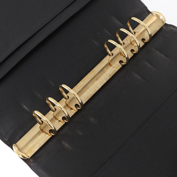 LOUIS VUITTON Nomad Agenda GM Day Planner Cover Black R20477 LV Auth 168386