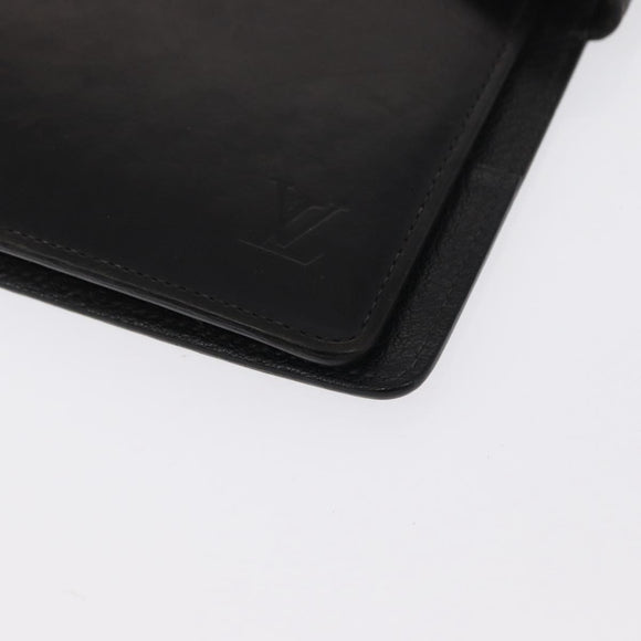 LOUIS VUITTON Nomad Agenda GM Day Planner Cover Black R20477 LV Auth 168386