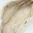 CHANEL Hand Bag Patent leather Ivory Gold CC Auth 168387-11