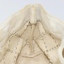 CHANEL Hand Bag Patent leather Ivory Gold CC Auth 168387-18