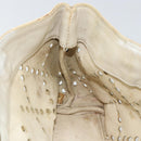 CHANEL Hand Bag Patent leather Ivory Gold CC Auth 168387-19