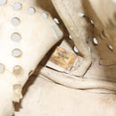 CHANEL Hand Bag Patent leather Ivory Gold CC Auth 168387-12