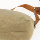 PRADA Shoulder Bag Nylon Beige Silver Auth 168388-15