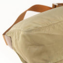 PRADA Shoulder Bag Nylon Beige Silver Auth 168388-16
