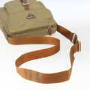 PRADA Shoulder Bag Nylon Beige Silver Auth 168388-7