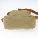 PRADA Shoulder Bag Nylon Beige Silver Auth 168388-5
