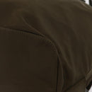 PRADA Backpack Nylon Khaki Silver Auth 168394-17